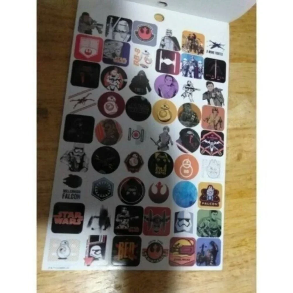 STAR WARS STICKERS-2 BOOKS= 432 STICKERS- NEW
